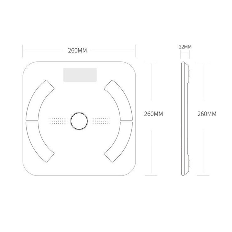 Body Weight Scale LCD Display Night Vision Backlight 2 to