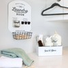 AuldHome Design Enamelware Rustic Caddy w/Handle, Distressed White Farmhouse Sort