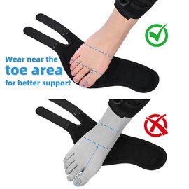 Tenbon Adjustable AFO Foot Drop Brace for Walking with Shoes, Socks, Or Barefoot Dorsiflexion Assist, Day & Night Use, Fits Left or Right Foot (Unisex, All-Day Wearable)