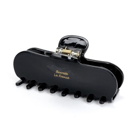 Large Claw Clips for Thick Hair - 4 Inch Non-Slip French Barrettes, Premium Acetate Hair Clips for Women Tortoise Shell Hair Clip (Onyx Black)