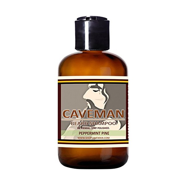 Caveman Beard Wash and Shampoo - Peppermint Pine - No. 1 Men's Beard Wash (8oz)