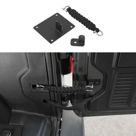 CheroCar for Jeep Wrangler JL JLU Accessories Tailgate Check Tailgate Door Limiting Straps Door Check Limiter Rear Door Check Strap Tailgate Stopper Limiter Removable for Jeep Wrangler JL 2018-2025+
