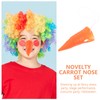 Toyvian Pack of 3 Snowman Cosplay Carrot Nose Carrot Mask