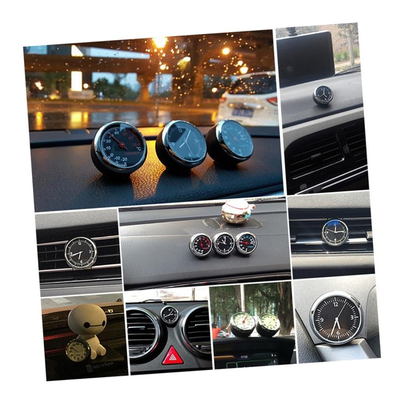 CHILDWEET 2pcs Steel Core Pointer Car Thermometer Indoor Outdoor Temperature