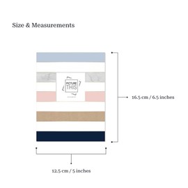 Zaynee Slip in Photo Album Scrapbook holds 100 Photos of 6x4 inches | Perfect Memory Book for Families, Wedding, Baby, Travel (Stripes)