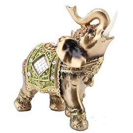 Lucky Elephant Statue, Perfect for Gift for Home Shop Decoration, Thai elephant, Feng Shui Elephant, for Reception Decoration, Good Luck Decoration(L)