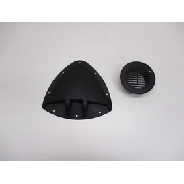 CTW Unique Black Aero Design RV ATV Cycle Truck Cargo Work Trailer Side Air Vent