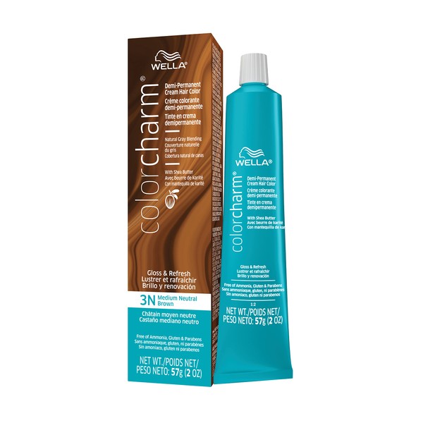 Wella colorcharm Demi-Permanent 3N Medium Neutral Brown 2oz