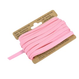 MECCANIXITY 1/4 Inch Double Fold Bias Tape Polyester Continuous Bulk Bias Tape for Sewing,Seaming Quilting Hemming Binding Crafts (Pink 10 Yards)