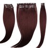 Lacer 20 Inch Burgundy Clip In Extensions Natural Hair Clip