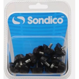 SONDICO MENS RUBBER SOCCER/FUTBOL STUDS NWT BLACK