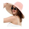 Rulala Fancy Sun Hat for Women Wide Brim Reversible Double-Sided