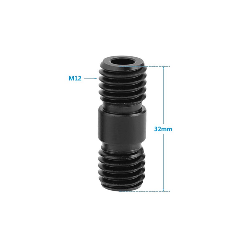Camvate M12 Thread Rod Extension (Black) for 15 mm Rail