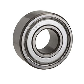 NTN Bearing 6205Z Single Row Deep Groove Radial Ball Bearing, Normal Clearance, Steel Cage, 25 mm Bore ID, 52 mm OD, 15 mm Width, Single Shielded Set of 2