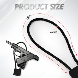 TaShow Gun Locks, 12 Pcs Heavy Duty Steel Gun Lock Cable with Covered Body and Universal Fit, Cable Locks with Keys and Unauthorized Protection for Most Pistols, Rifles, Short Guns, and Airsoft Guns