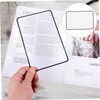 PACKOVE 2pcs Magnet Bookmark Magnifier Sheet Lightweight Page Magnifier for