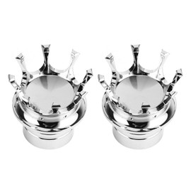 KIMISS Front Axle Cap Cover for Motorcycle, CNC Aluminum Alloy Wheel Stem Cap with Crown Design, Tire Stem Cover for Bike Customization