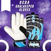OCBA Goalkeeper Gloves for Kids With Super Grip Latex, Shock
