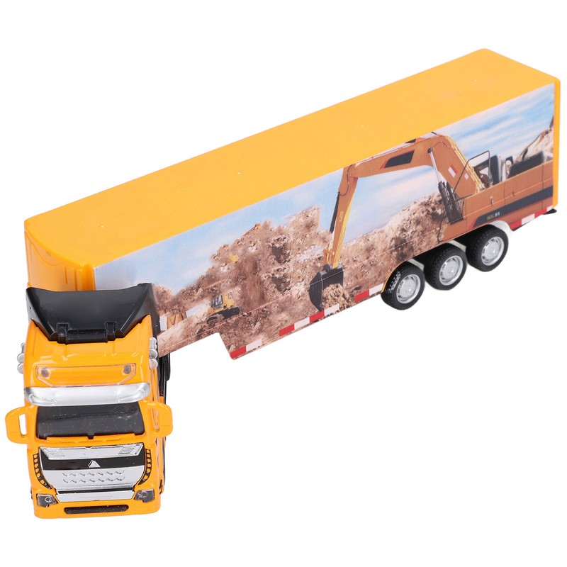 Container Truck Toy Alloy Simulation Mini Child Vehicle Model for