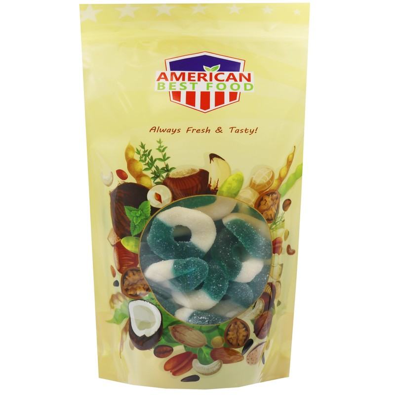 Blue Raspberry Flavor Gummy Rings (2.5 Pound)