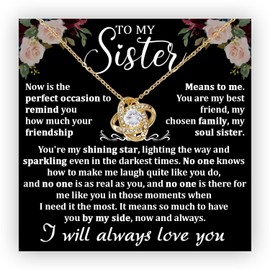 Chiside To My Sister Necklace, Big Sister Little Sister Necklace, Sister Necklace Gifts From Sister, Big Sister Necklace For Little Sister, Sterling Silver Sister Necklace For Birthday