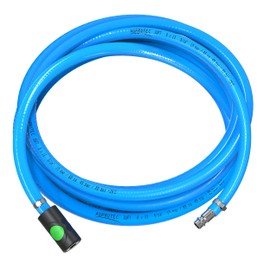 AUPROTEC Compressed Air Hose Set 8 mm Diameter Inner 3 m PVC Hose I With Prevost S1 Safety Coupling for Compressed Air Compressor I AUPROTEC Compressor Hose Highly Flexible