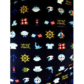 Kids Cotton Drawstring Gym/Swim/Shoe Bag - All at Sea