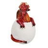 AB Tools Red Baby Dragon Egg Hatching Resin Fantasy Sculpture