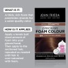 John Frieda Brown Permanent Precision Foam Hair Color Kit, Light