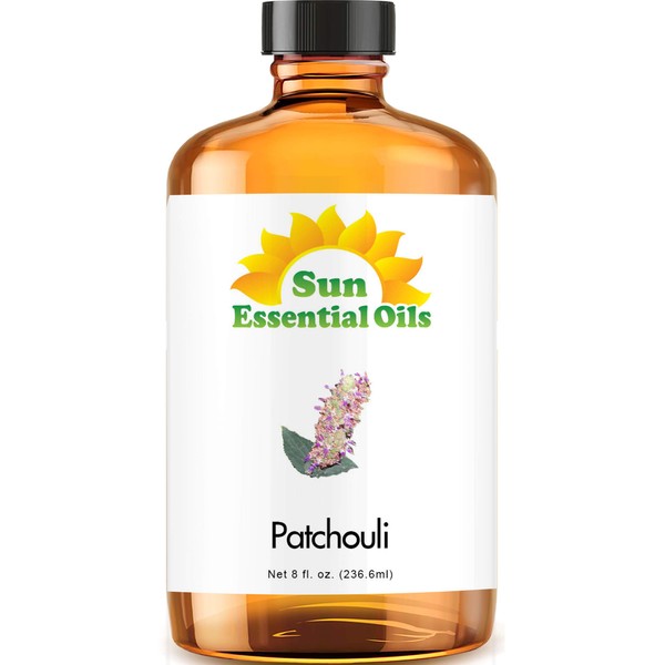 Sun Essential Oils 8oz - Patchouli Essential Oil - 8 Fluid Ounces
