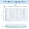 YOUR MOON Ultra Thin Flat Pillow King Size of 2