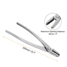 HARFINGTON Bonsai Jin Pliers 8.7 Inch 220mm Bonsai Tool Wire Plier Branch Cutter Gardening Pruner for Branch Cutting, Silver