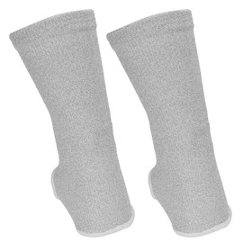 Silver Fiber Conductive Ankle Pad Therapy Ankle Brace Sleeve for TENS Machine Electrotherapy (Gray)