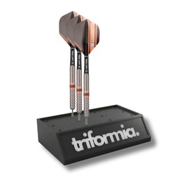 Triformia 3D-Printed Carbon Matt Dart Holder – Premium Freestanding Organizer for Steel & Soft Tip Darts – Holds 4 Sets – Eco-Friendly, UK-Made, Durable & Sleek Design for Home & Game Rooms
