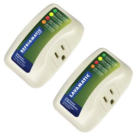Combo de dos protectores de sobretensiones electrónicos Refrigmatic para refrigeradores y Lavamatic para lavadoras