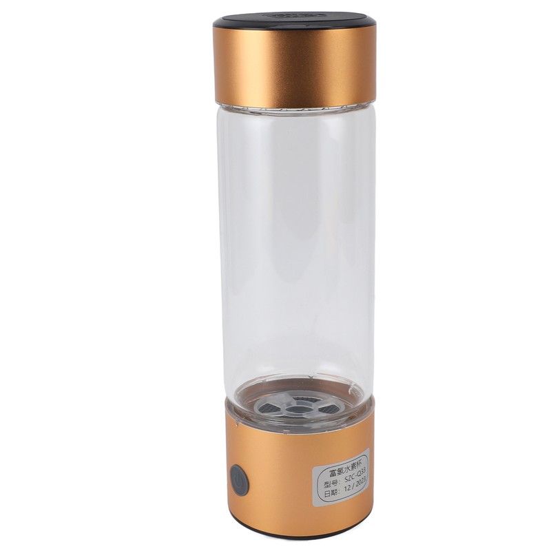 Hydrogen Water Bottle Portable 410ml Hydrogen Rich Water Glass Cup