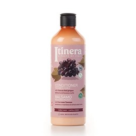 Acondicionador Itinera Volumen y Rizos con Uvas Toscanas Rojas, 12.51 oz, Para Rizos Definidos y Elásticos, Apto para Veganos, 96% Ingredientes Naturales