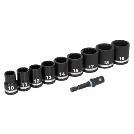 Spyder 10-Piece 3/8-Inch Drive Metric Impact Socket Set with Adapter (19703)