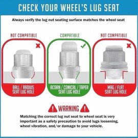 HDD 16 Acorn Bulge Lug Nuts 2003–2006 Yamaha KODIAK YFM450 YFM 450 4x4 Auto Rim Nut