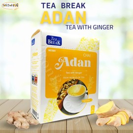 BonBalloon Tea Break ( 1 Pack = 8 Sachets x 25 gm ) Instant Adan Chai With Creamer Sweetened Skimmed Milk Vegan Cream & Ginger Natural Coffee New World Of Kosher Halal Non Gmo شاى عدن بالزنجبيل