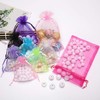 UKKQES 100pcs Organza Bags, 10x15 CM Mesh Bags Drawstring Gift