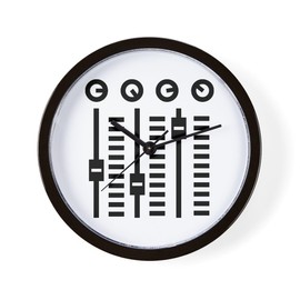 CafePress DJ Turntable 10" Wall Clock for Livingroom, Kitchen, or Office
