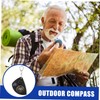 BIUDECO Distance Calculator Keychain Compass Multifunctional Surveying Gauge for Outdoor