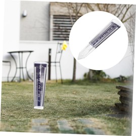 BESPORTBLE Home Weather Station Accessory Blue Plastic Rain Gauge with Measuring Tube for Garden Rainfall Monitoring