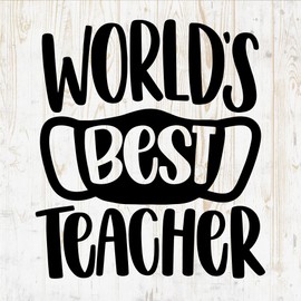 Teacher Quote Decals Sticker - Vinyl Decal for Wall Bottle Phone Car Home Bike Laptop Silhouette - Quotes for Teaching DWSV4766