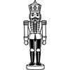 'Nutcracker' Rubber Stamp - Unmounted Design for Crafting & Scrapbooking,