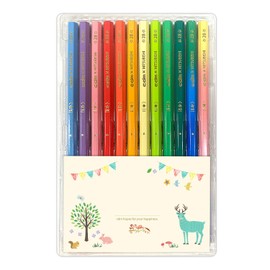 Pencils, Easy to Write, Makes a Great Gift, Beautiful Pencils, ぐんぐんぐーん 12 Pieces, Mitsubishi Pencils, Hex Shank, 2B, Gift Message Wrapping (08: All Stars)