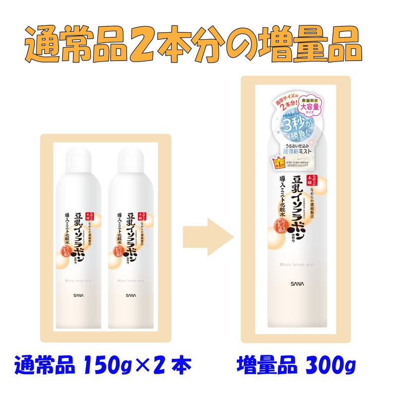 Nameraka Honpo Mist Lotion N (Increased) 10.6 oz (300 g),