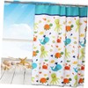 Ciieeo Cartoon Pattern Shower Curtain with Hooks Thickened Polyester Adorable