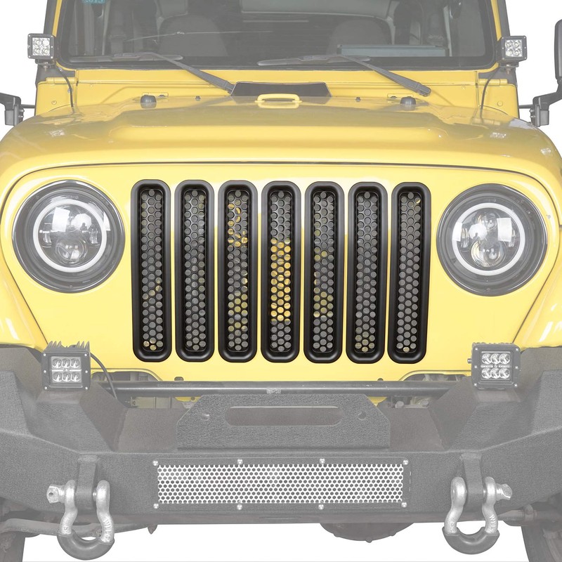 Wrangler TJ Grill Insert Honeycomb Front Grille Mesh Guard for
